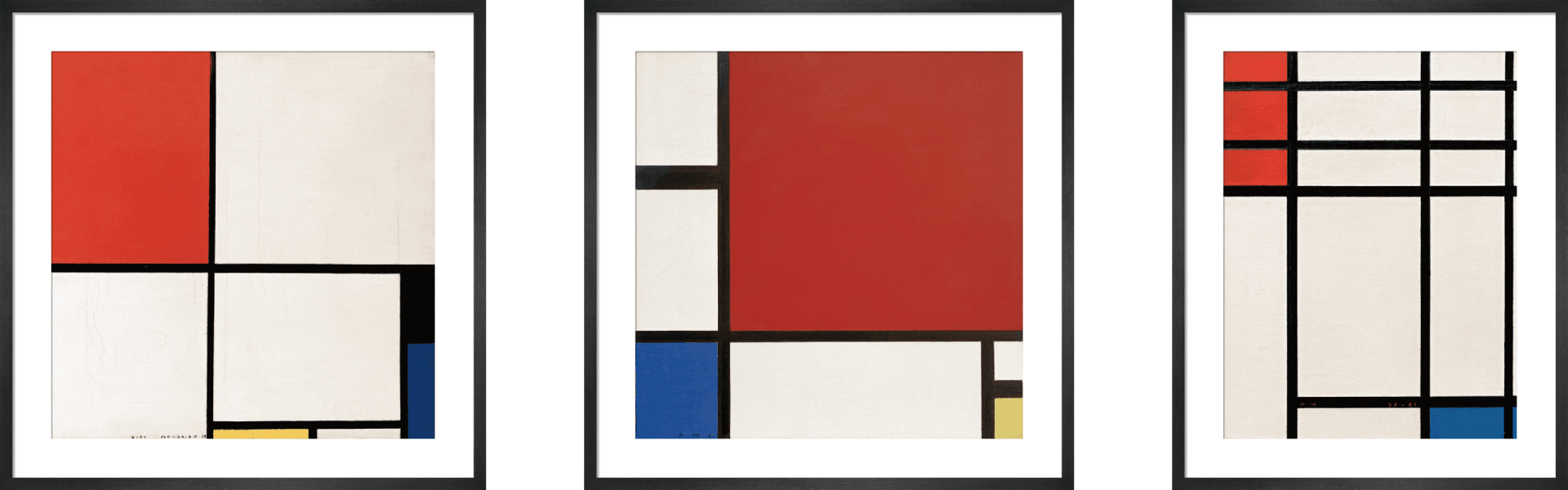 Composition with Red, Blue and Yellow — Piet Mondrian (1928, 1930, 1939) ⓒKing&McGaw